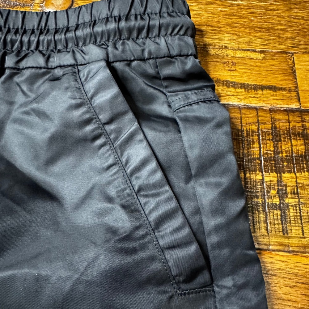 Twenty Four New York Mens Black Drawstring Athletic Short Size Medium Patch Logo - Picture 6 of 10